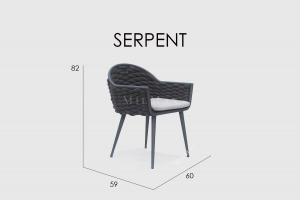 Кресло обеденное Serpent